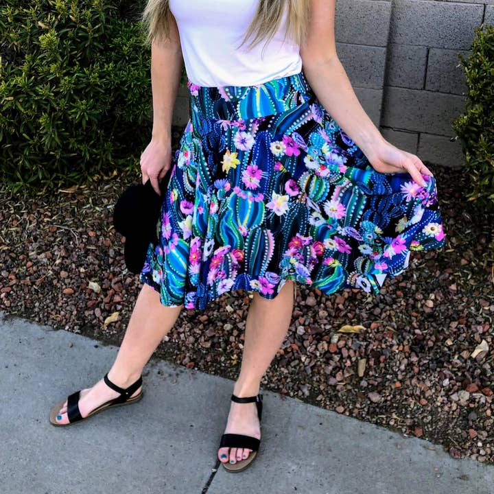 Desert Glow Circle Skirt for wholesale by Southwest Legging Company