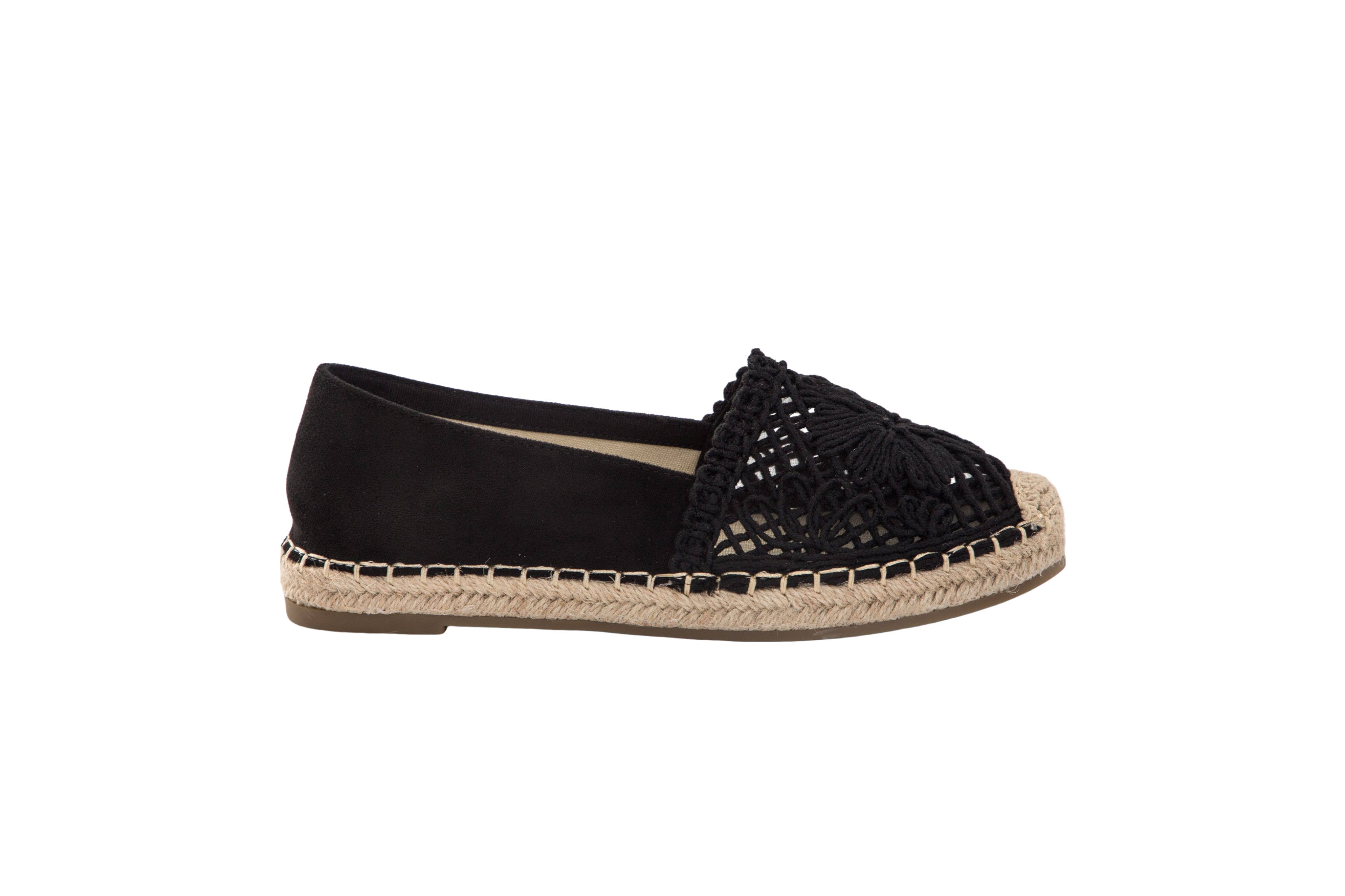 LADY GLORY - Wholesale Flats - Women's - Elegant Flat Espadrilles with Decorative Lace11