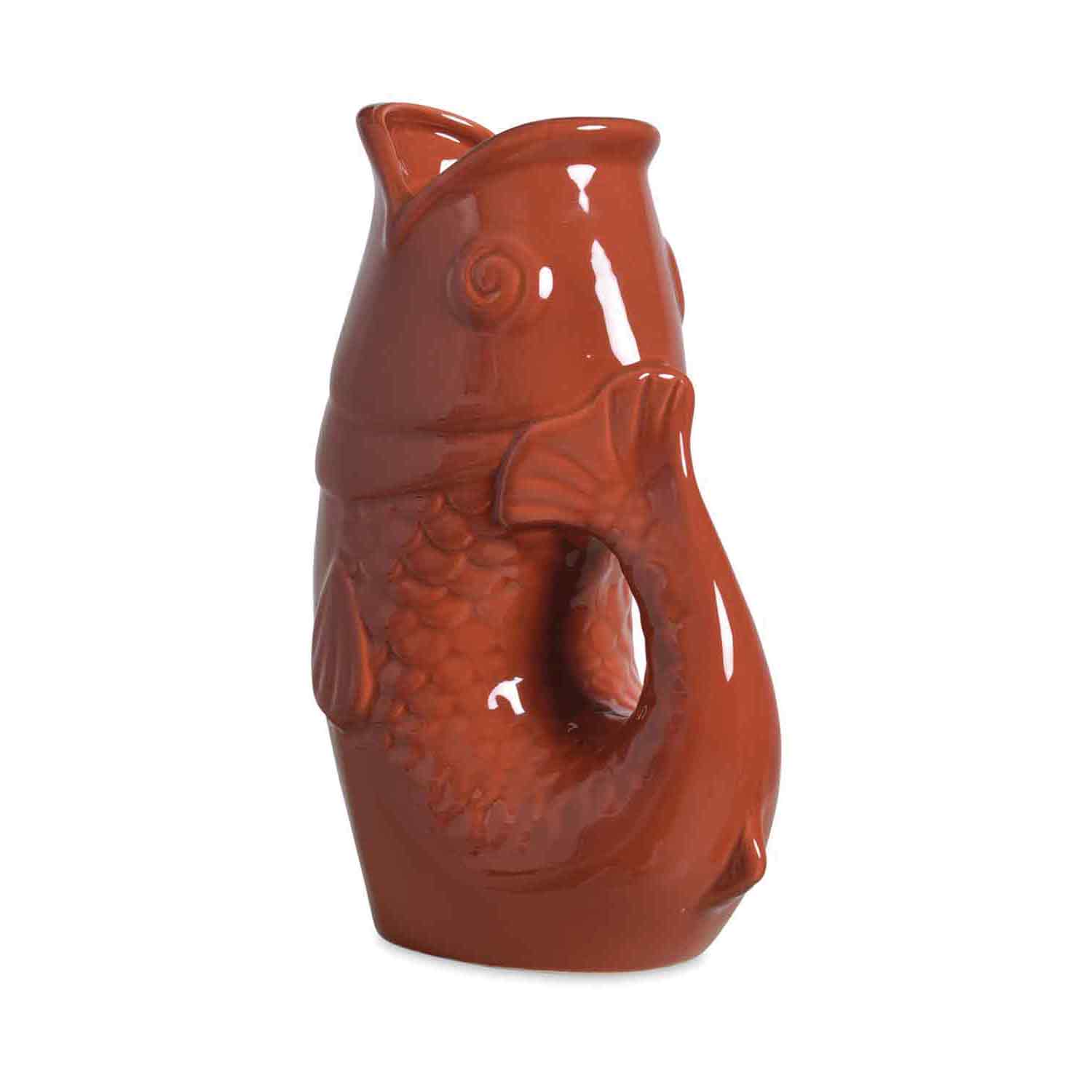 Terracotta Vase pichet poisson gm terracotta L16,5 P11 H25,3cm en vente sur Faire1