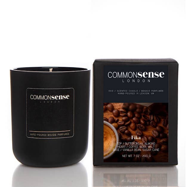 Fika, Monochrome soy glass candle for wholesale by Common Sense London