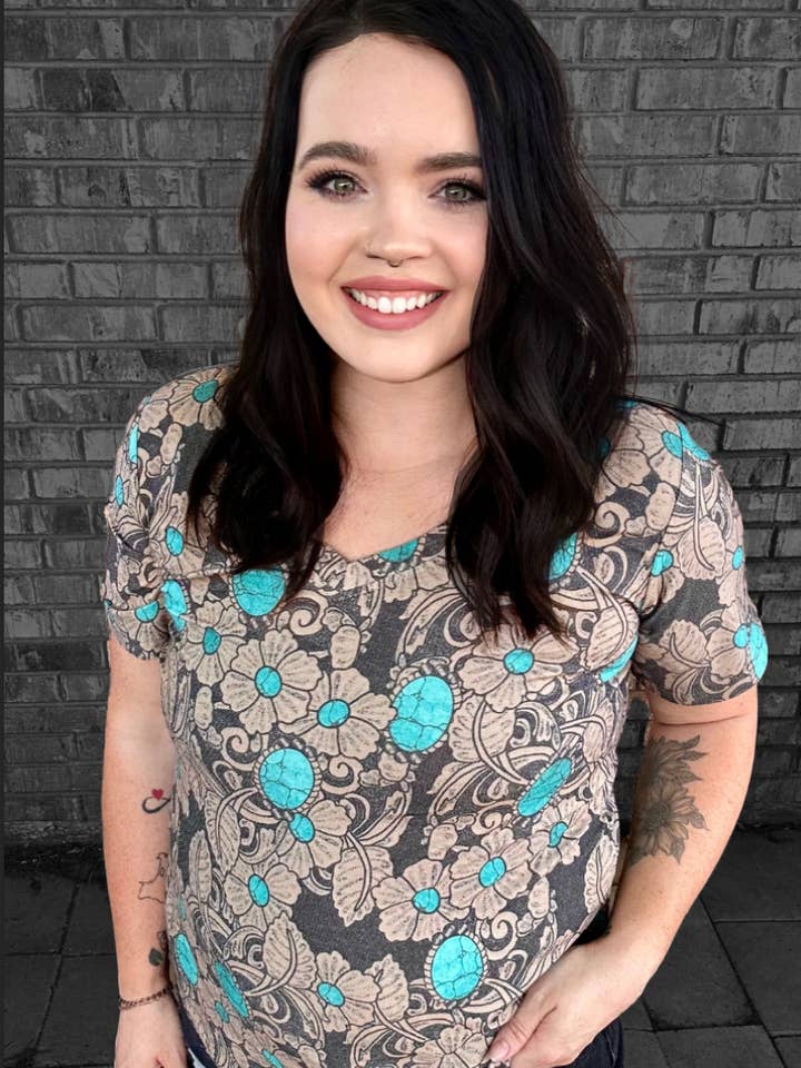 Tattoos On This Town V Neck Tee for wholesale by Sterling Kreek