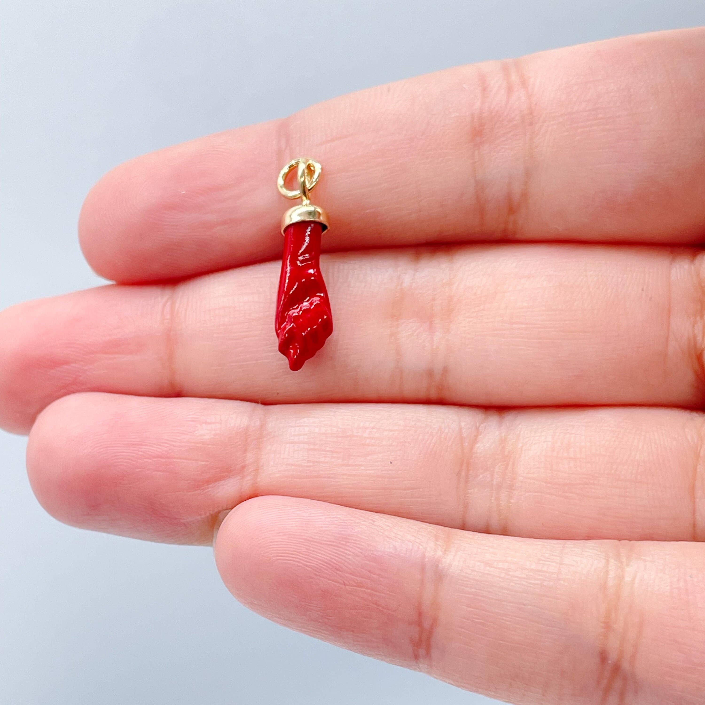 Milie - Wholesale Individual Charm/Pendant - 18k GF 15mm Protection Figa Charm5