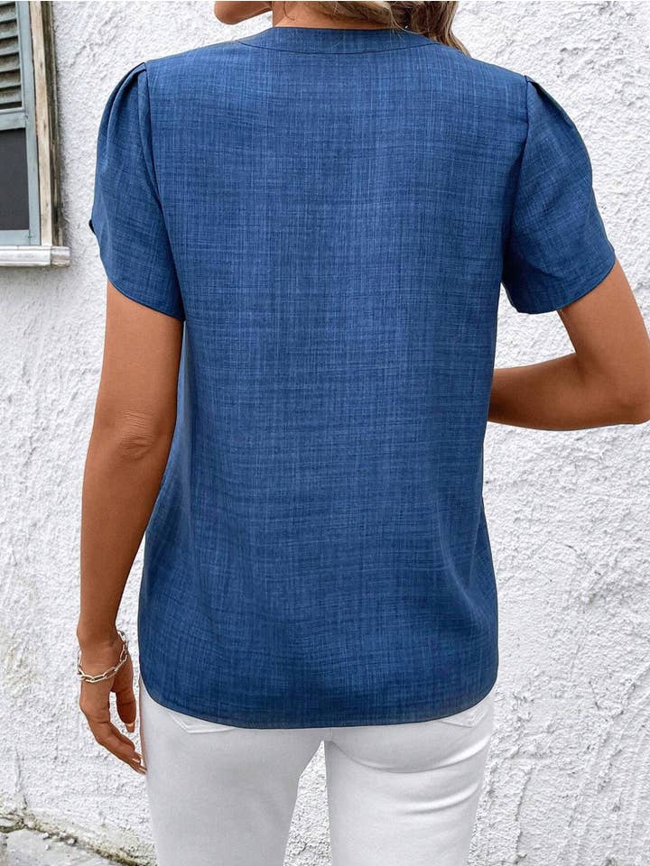 Wholesalesir - Wholesale Blouse - Women's - Solid Color Printed T-shirt