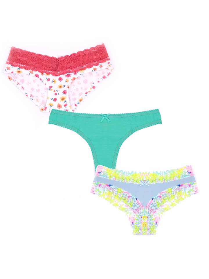 Splendies - Wholesale Underwear - Women's - Forever Young All Cotton Set with Thong