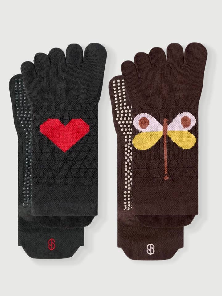 Semibold Grip Toe Socks 2 Pack for wholesale by Semibold