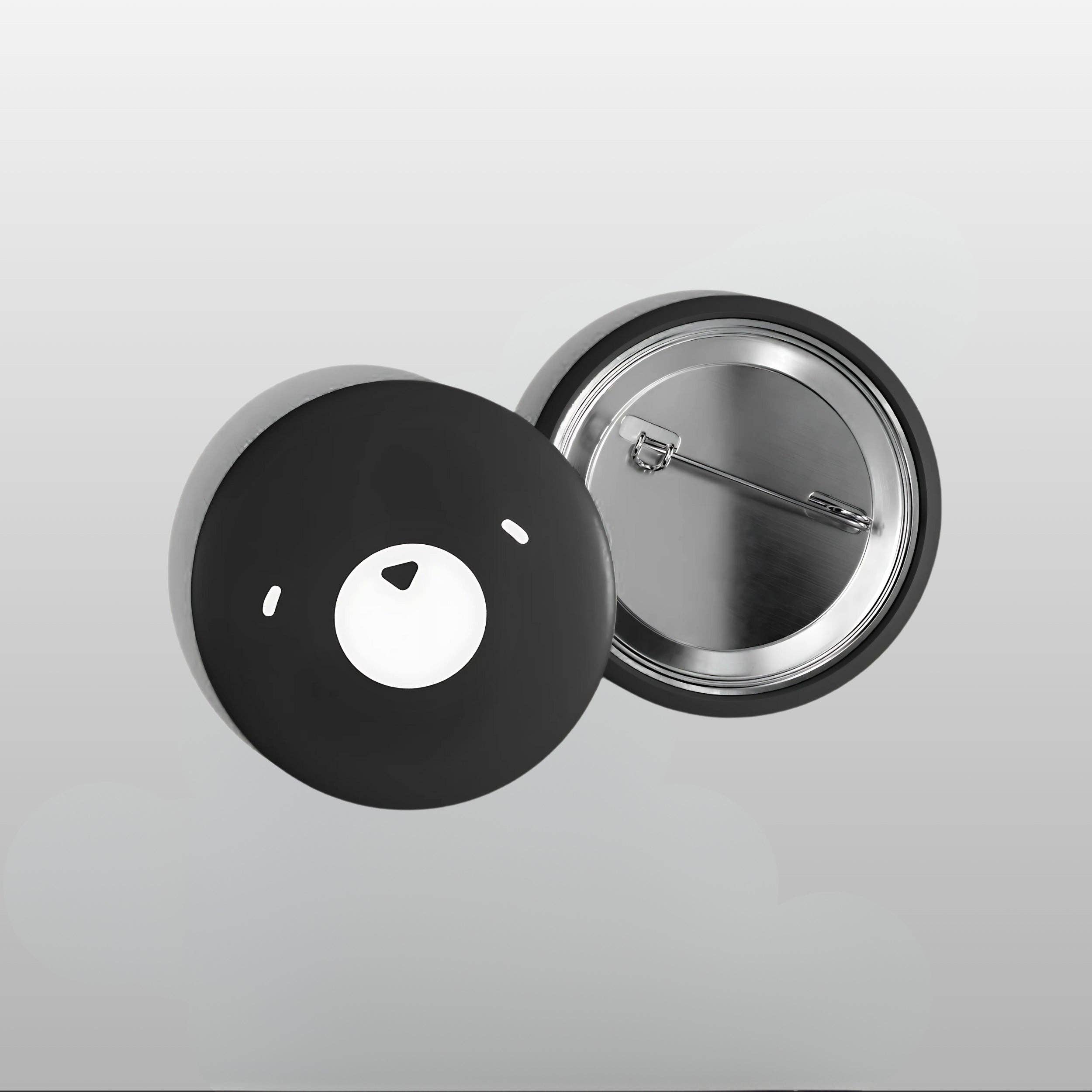 HAKUMORI - Wholesale Lapel Pin/Button - Haku Round Button Pin0