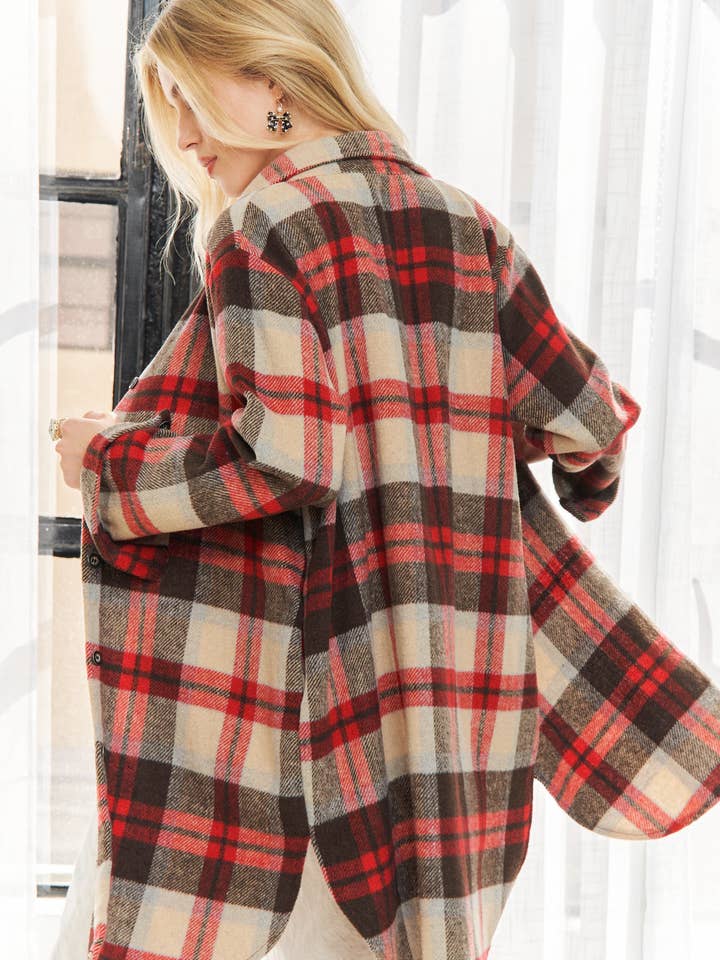ADORA LA - Vendita all'ingrosso Giacca a camicia - Donna - CEJ1987A - GIACCA CLASSICA IN FLANELLA