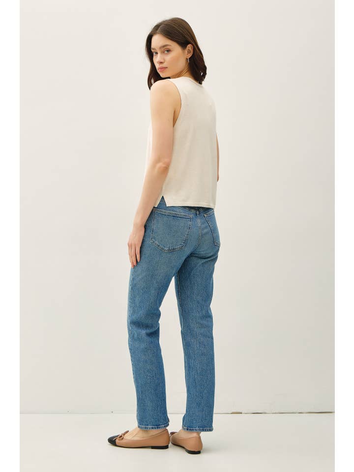 Be Cool - Wholesale Sweater Vest - Women's - BOXY CUT BUTTON UP V-NECK SWEATER VEST 5