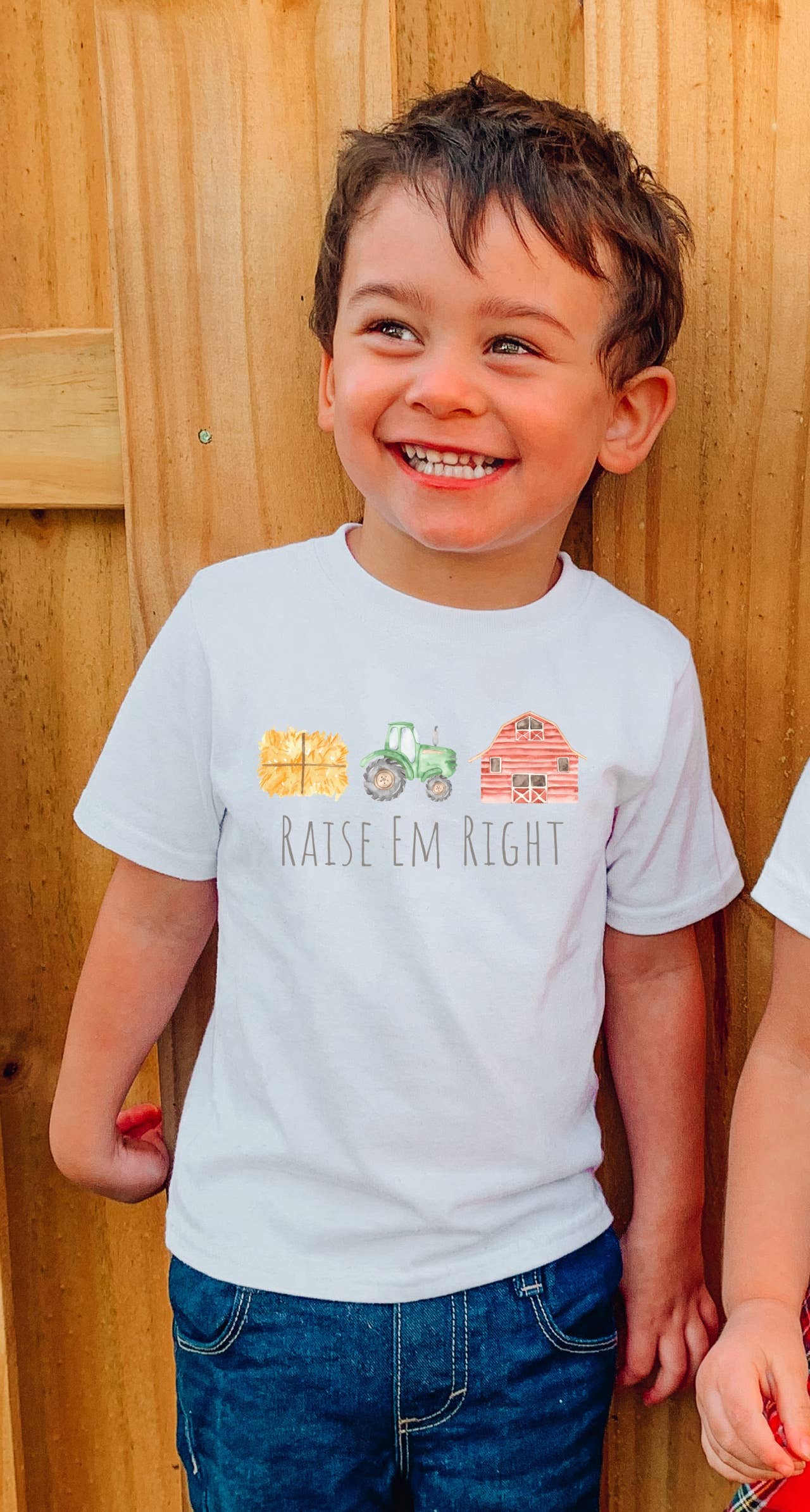 Painted Skies - Wholesale Screen Printed T-Shirt - Kids - Raise Em Right Farm Toddler Tee