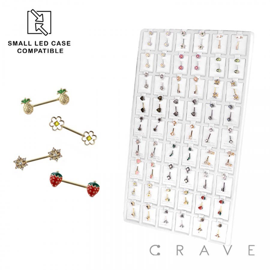 CRAVE – wholesale Jewellery stand & display – 54 PCS OR 72 PCS OF ASSORTED BODY JEWELRY TRAY6