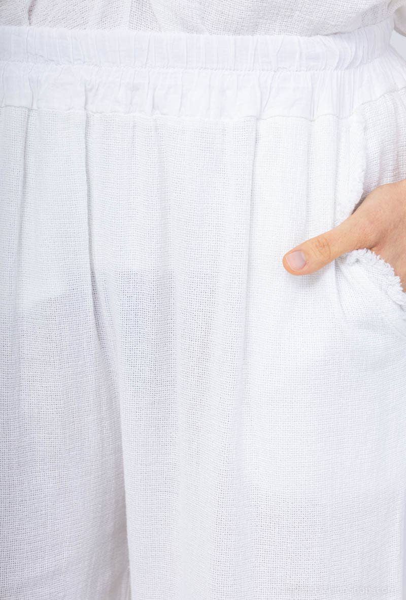 Shyloh – Großhandel Hose – Damen – Leinen-Baumwollhose 2 Taschen 205324