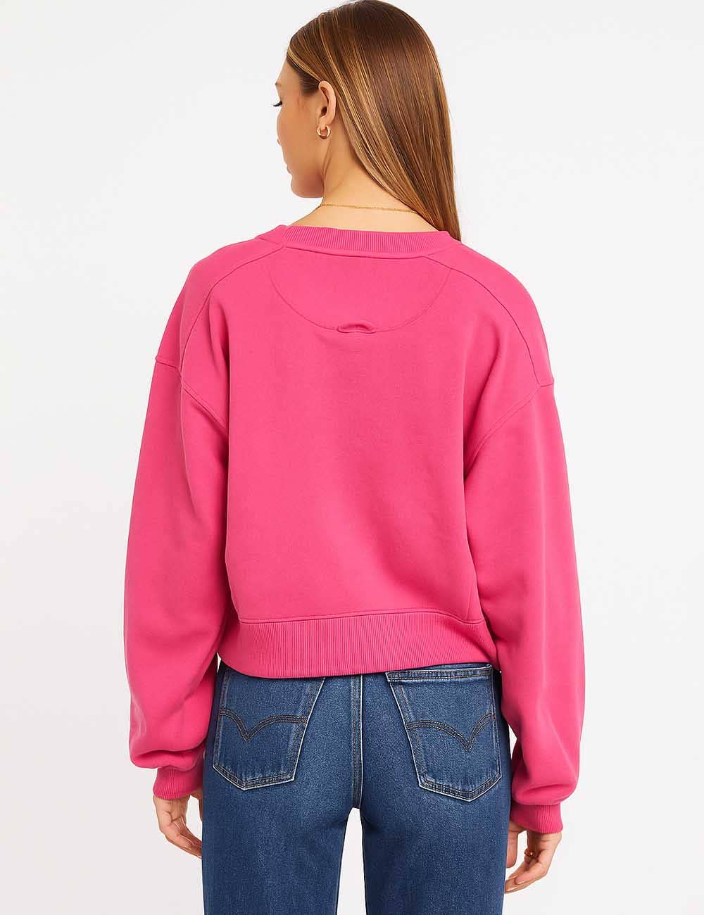 Sweetkama - Wholesale Sweatshirt - Women's - Ladies Solid Color Cropped Pullover SKT52315