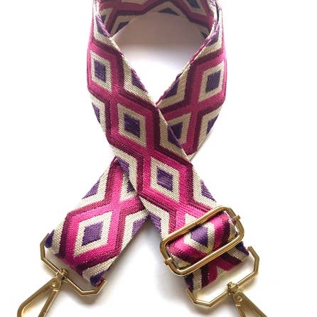 Cassette Barcelona - Wholesale Bag Strap - Women's - Cassette - Diamond Adjustable Strap Brown1