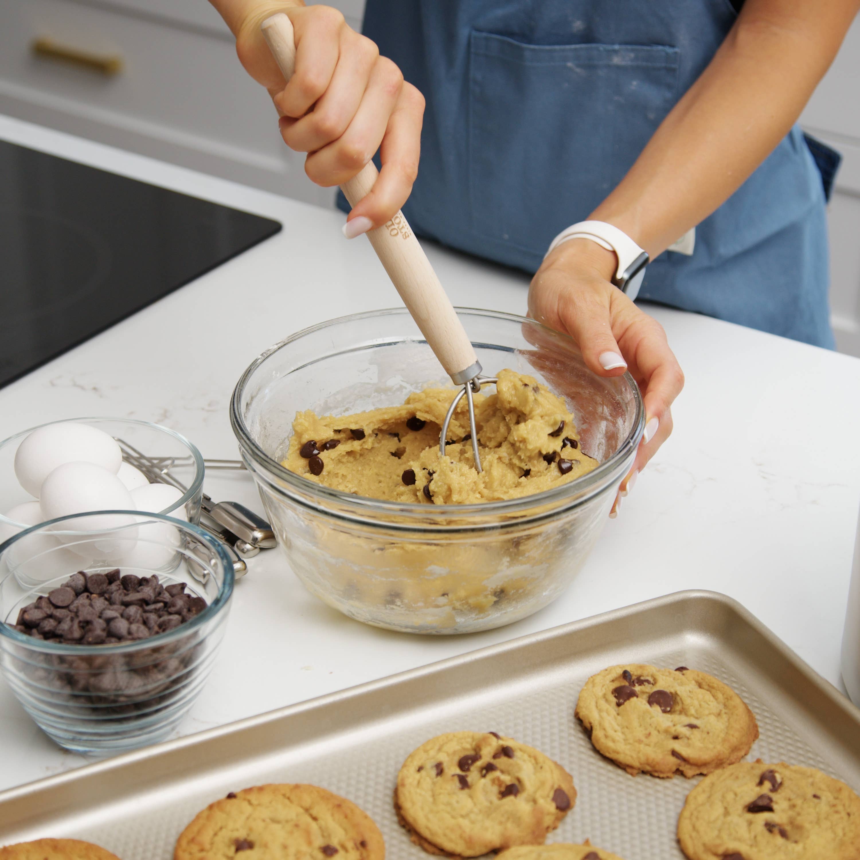 Kitchen Supply - Wholesale Whisk - Old Stone Dough Whisk, 11.5-Inch4