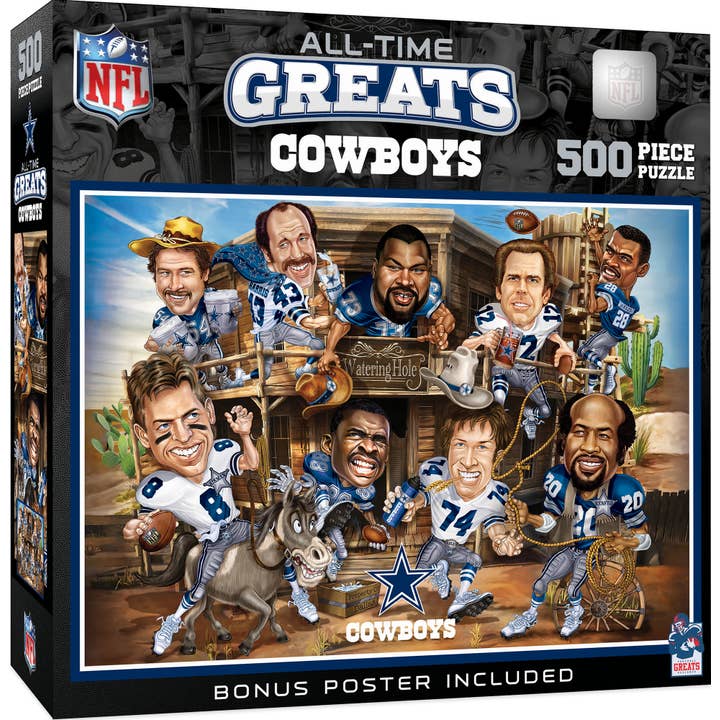 Dallas Cowboys - All Time Greats 500 Piece Puzzle for wholesale by Masterpieces Puzzles