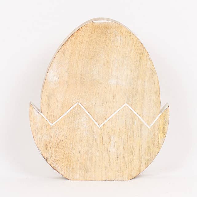 Devanie At Home (Formerly Adams & Co.) - Wholesale Cutouts - 30242 - 6x7x1 Mango wd cutout (EGG) EASTER SPRING CLEARANCE0