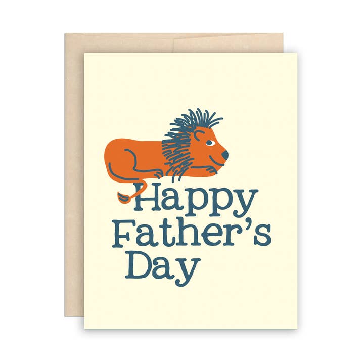 Cool Lion Father's Day Greeting Card for wholesale by The Beautiful Project