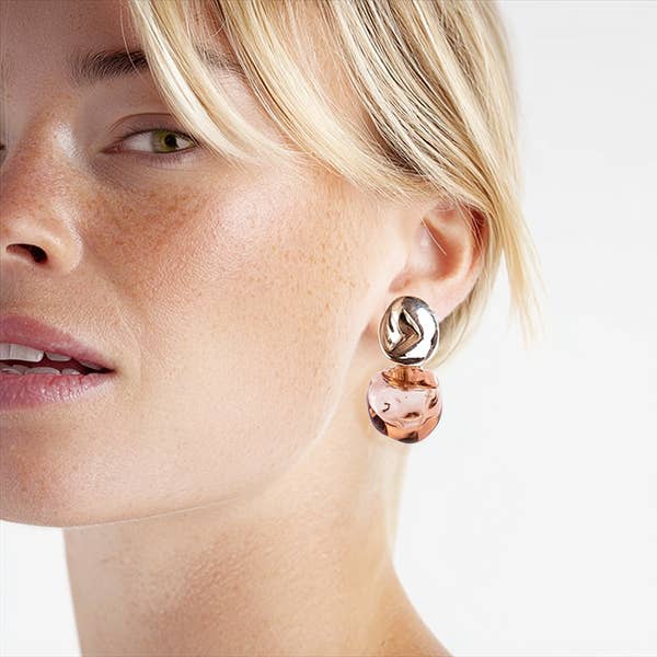 Handmade SILK earrings, with Murano glass for wholesale by Chama Navarro