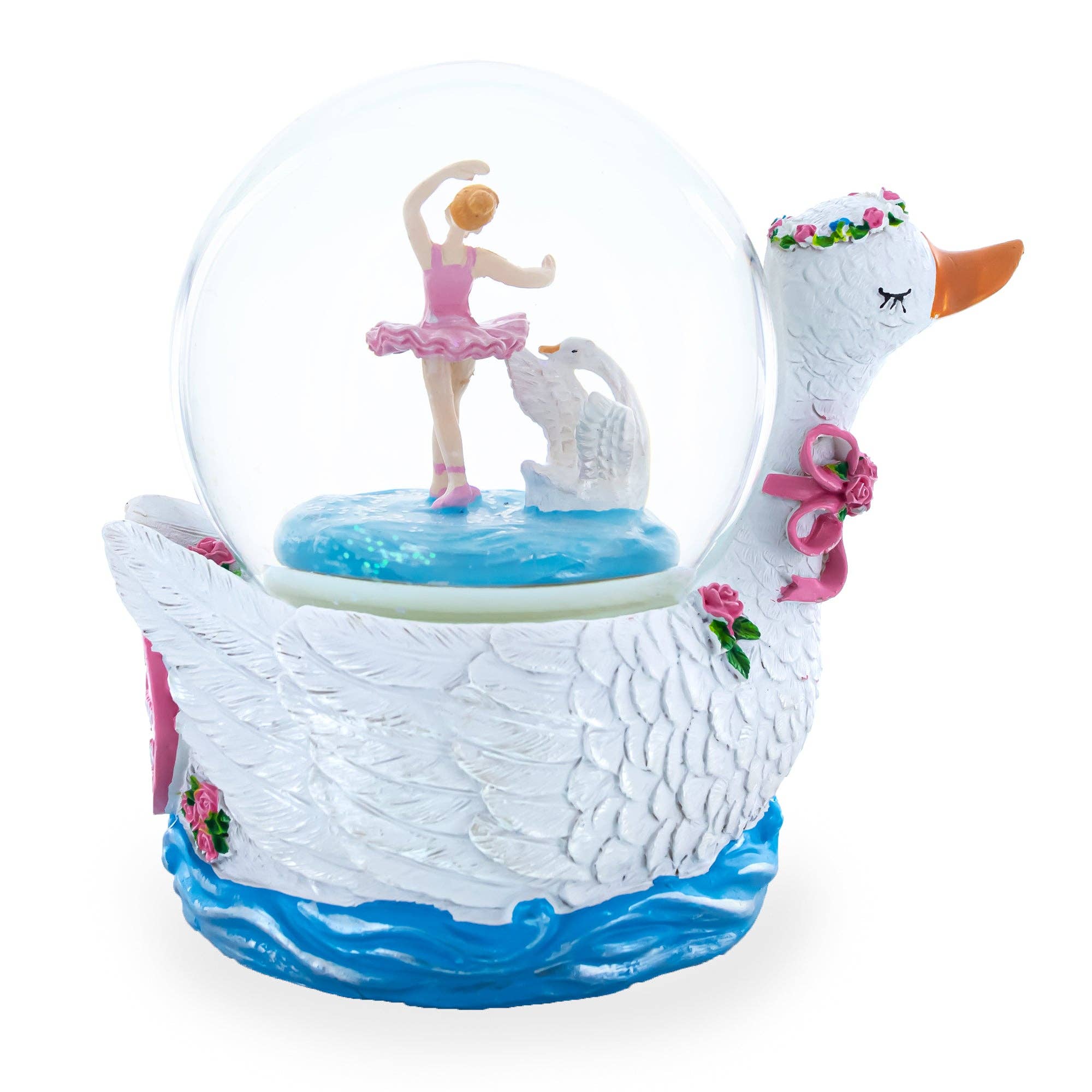 BestPysanky - Venta al por mayor Bola de nieve - Niños y bebés - Globo de Nieve Musical de Ballet Lago de los Cisnes Gracioso4