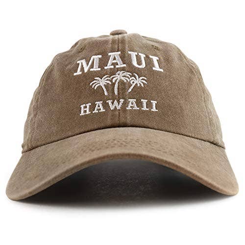 Trendy Apparel Shop - Venta al por mayor Gorra de béisbol - Unisex - Gorra de béisbol bordada Maui Hawaii con palmera6