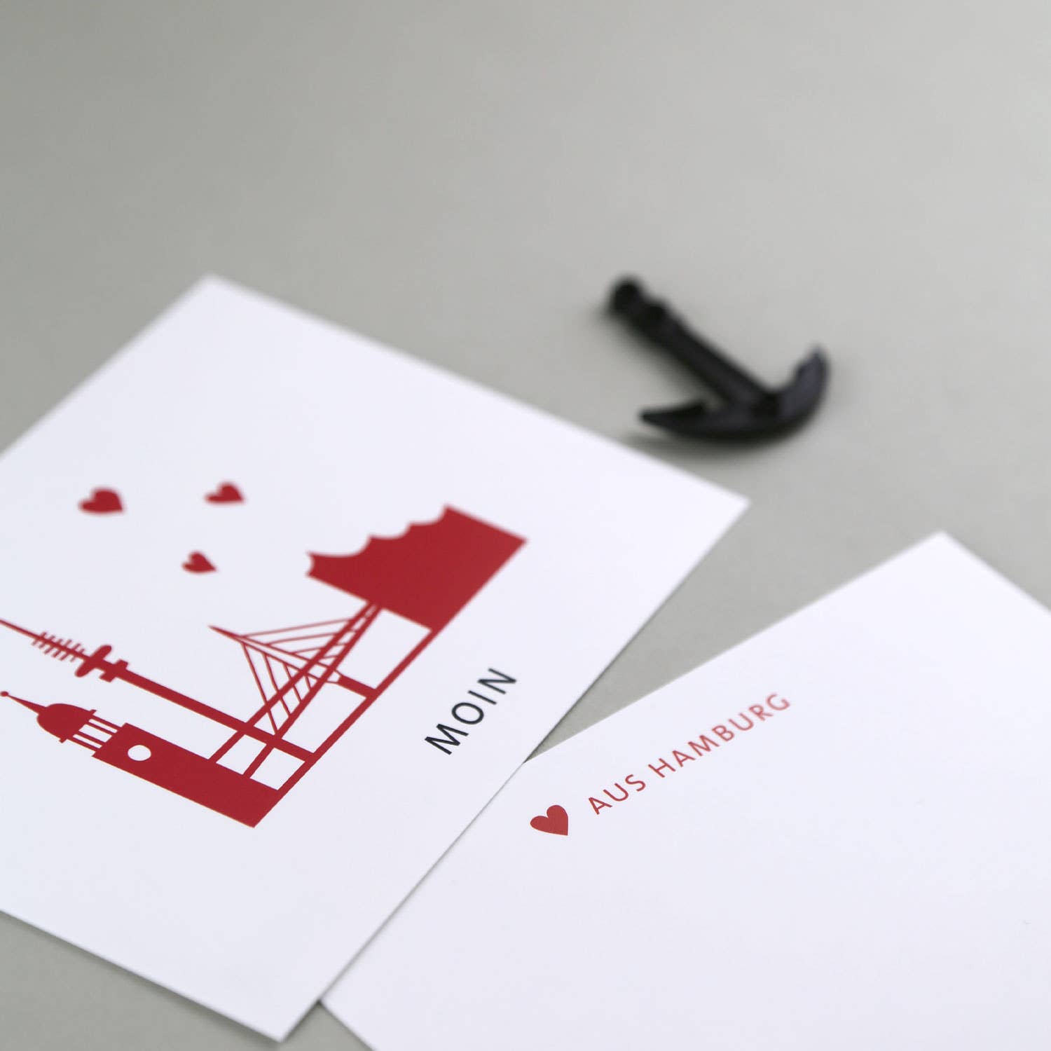 Kunst an Papier - Venta al por mayor Tarjeta postal - Postal Helmi con el Skyline de Hamburgo2