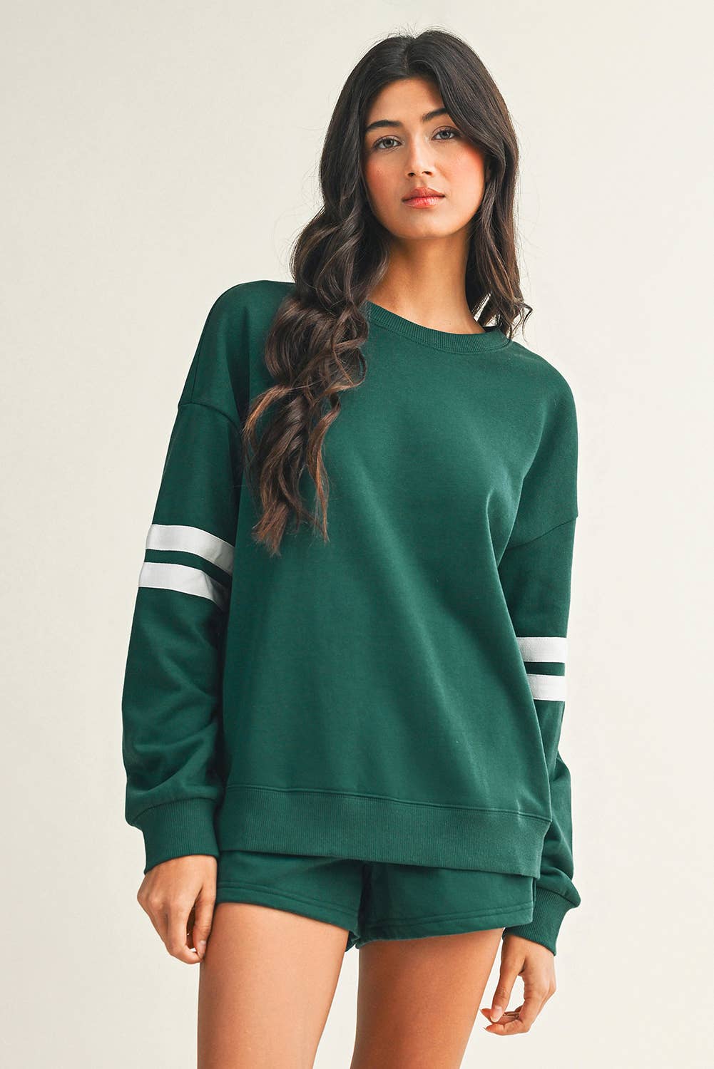 Little Daisy Closet - Wholesale Lounge Set - Women's -  LDC Solid Casual Pocket Shift Long Sleeve Top And Pants Set12