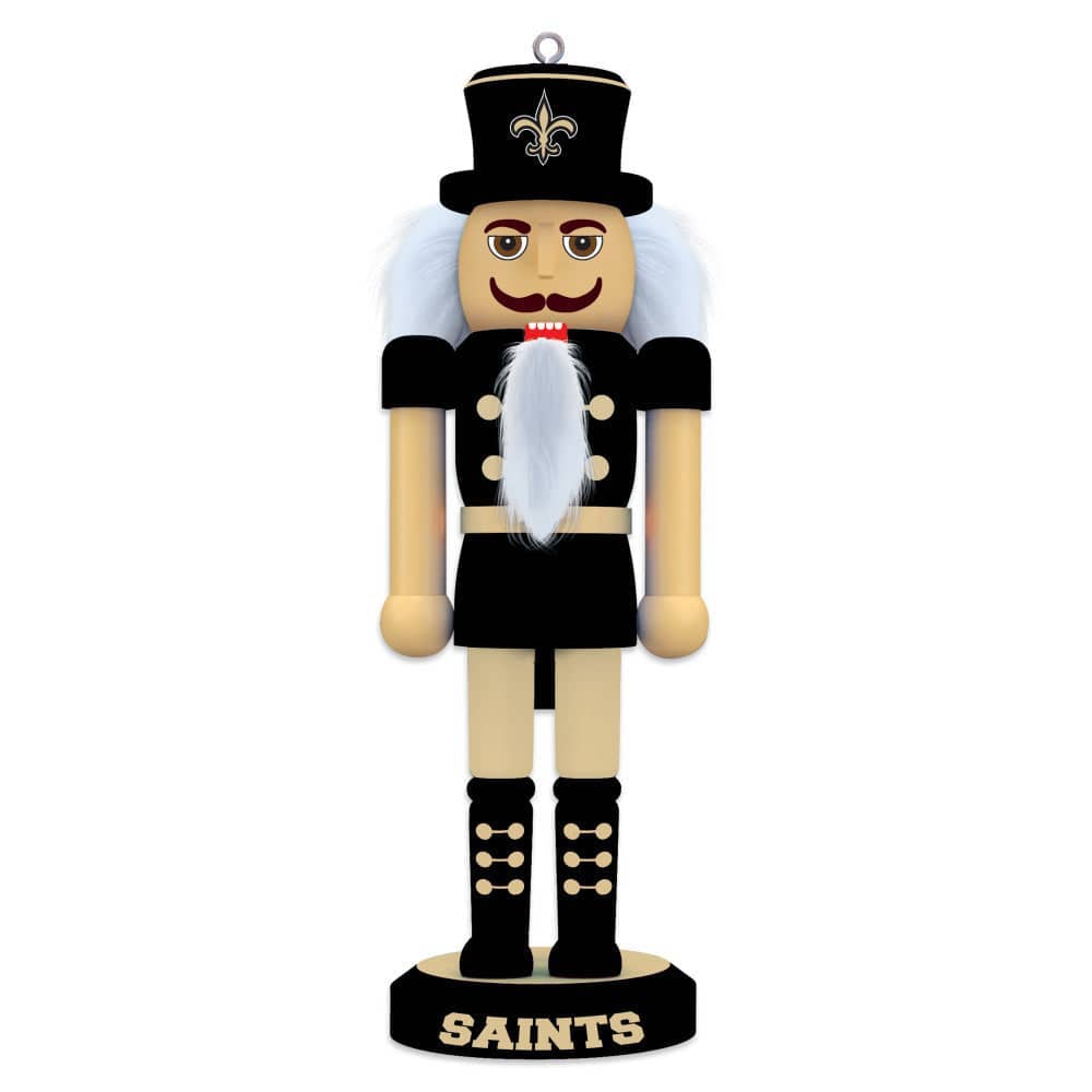 Masterpieces Puzzles - Wholesale Holiday Nutcracker - New Orleans Saints - Keepsake Nutcracker0