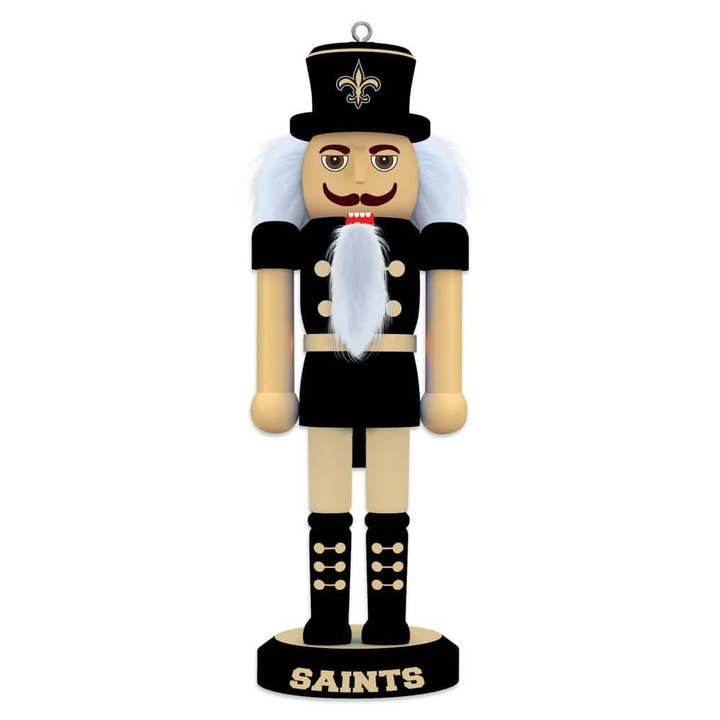 Masterpieces Puzzles - Wholesale Holiday Nutcracker - New Orleans Saints - Keepsake Nutcracker