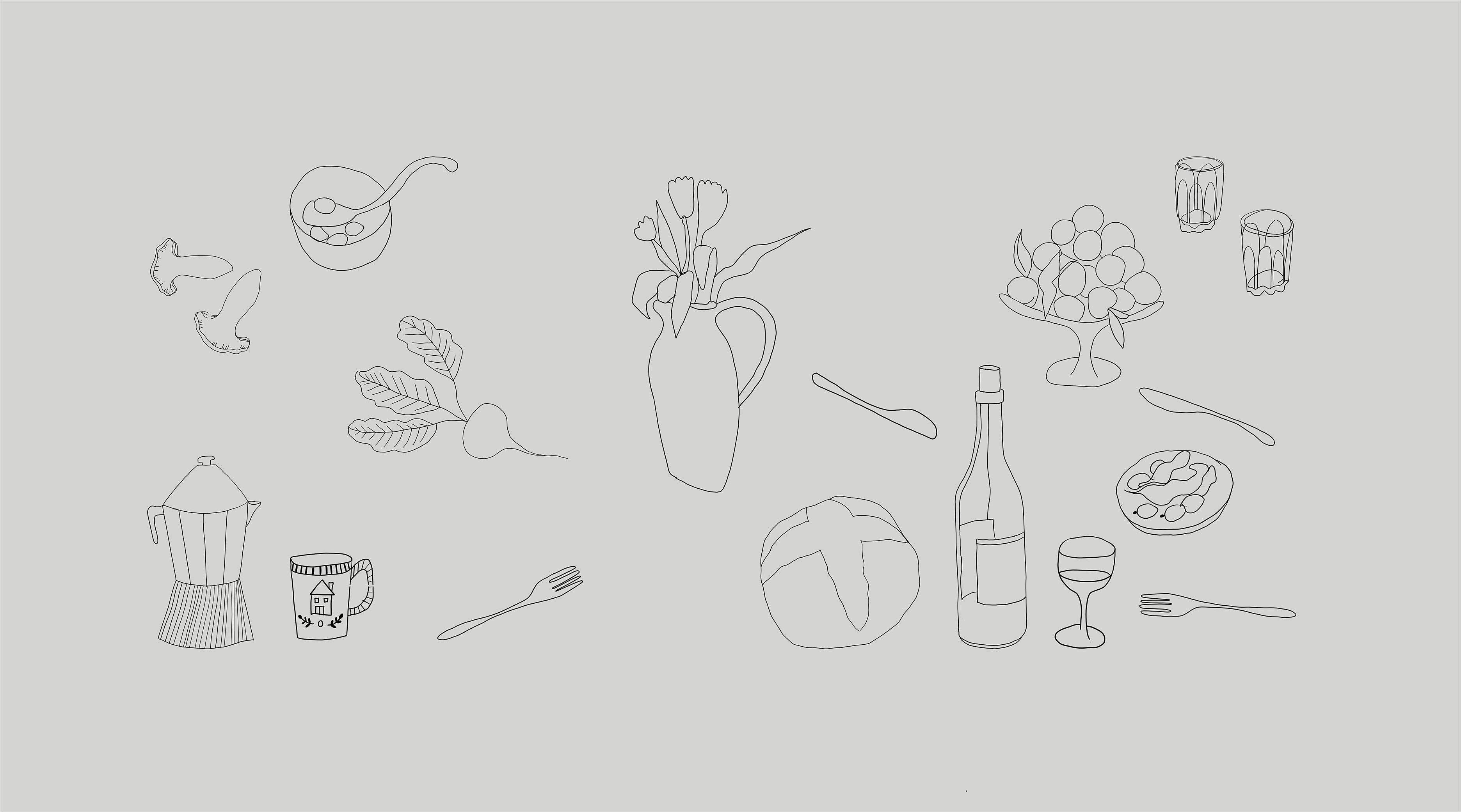 À bientôt - Wholesale Tablecloth - L'automne Organic Linen Tablecloth5