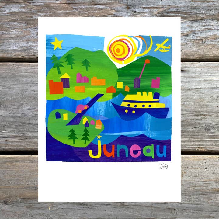 Natasha Zahn Studio - Wholesale Everyday Greeting Card - Juneau Note Card