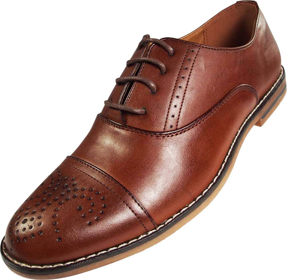 Eastern Off Price - Wholesale Oxford Shoes - Men's - Via Farinella - Mens Genuine Leather Insole Cap Toe Lace Up12
