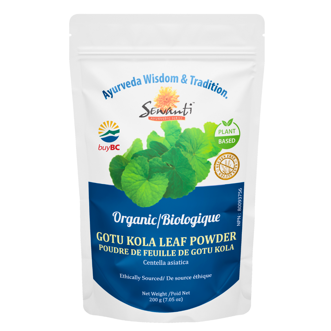 Sewanti Ayurvedic Series - Vente Herbes aromatiques - Poudre de Feuille de Gotu Kola Bio - Centella Asiatica0