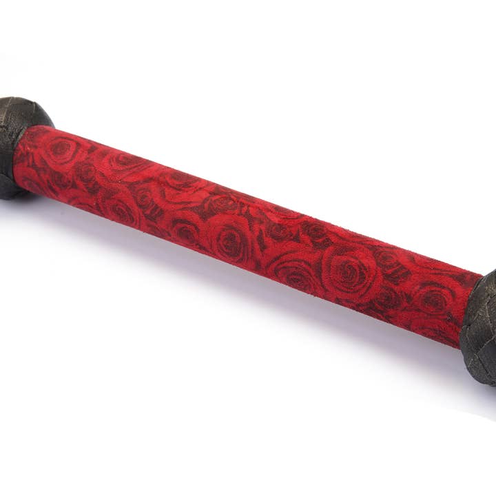Liebe Seele - Wholesale Sex Toy - Kinbaku Ukiyoe Luxury Red Rosy Lamb Suede Leather Flogger