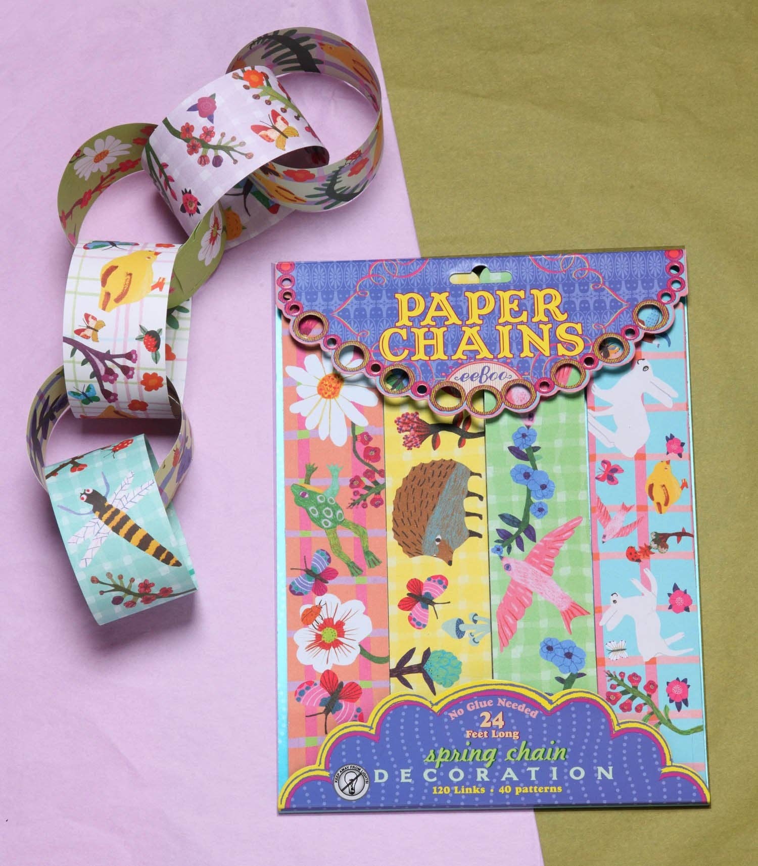 eeBoo - Wholesale DIY Craft Kit - Kids - Springtime Paper Chain1