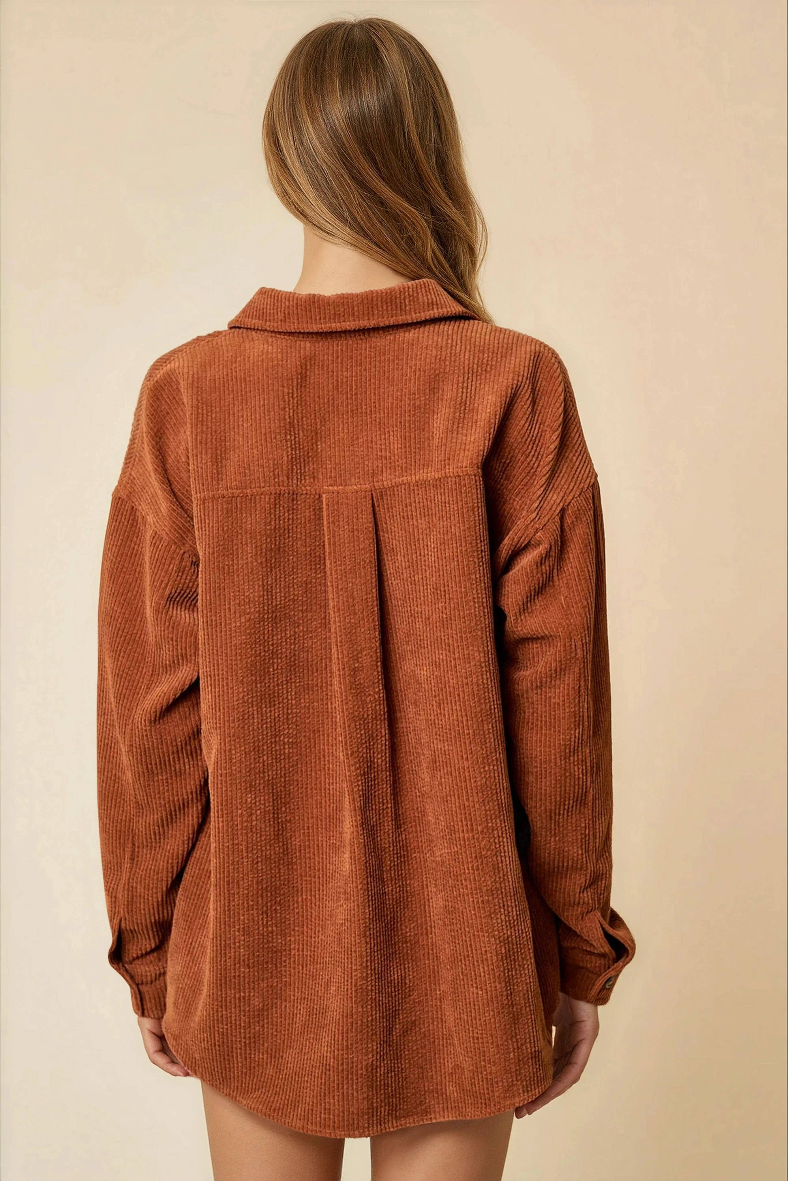 Doe and Rae - Vente Veste-chemise – femme - Veste boutonnée en velours côtelé - 10210J3