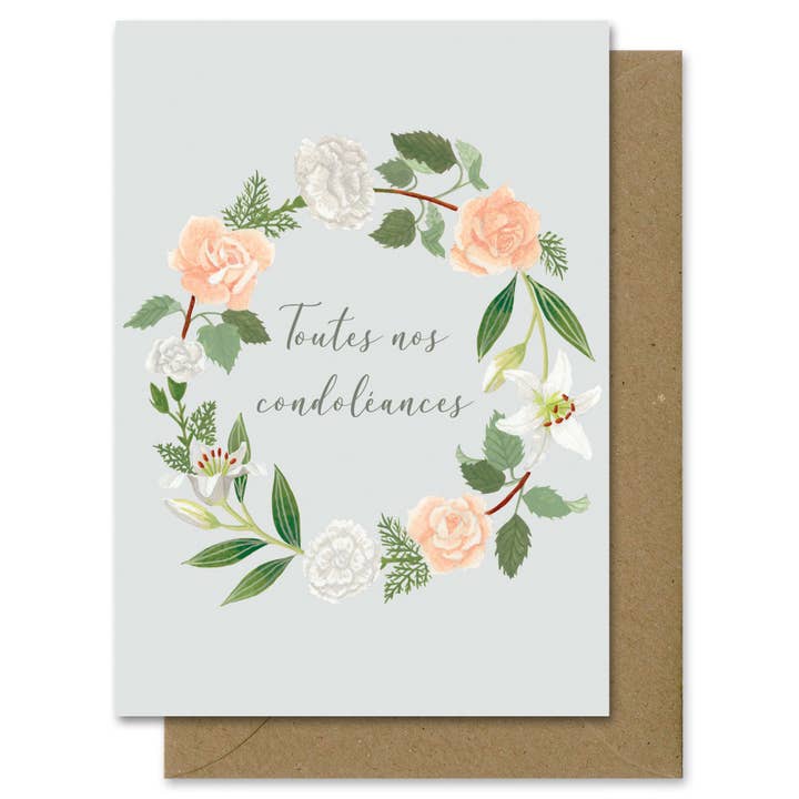 MÉLANIE VOITURIEZ - Wholesale Sympathy Card - Crown condolence card1