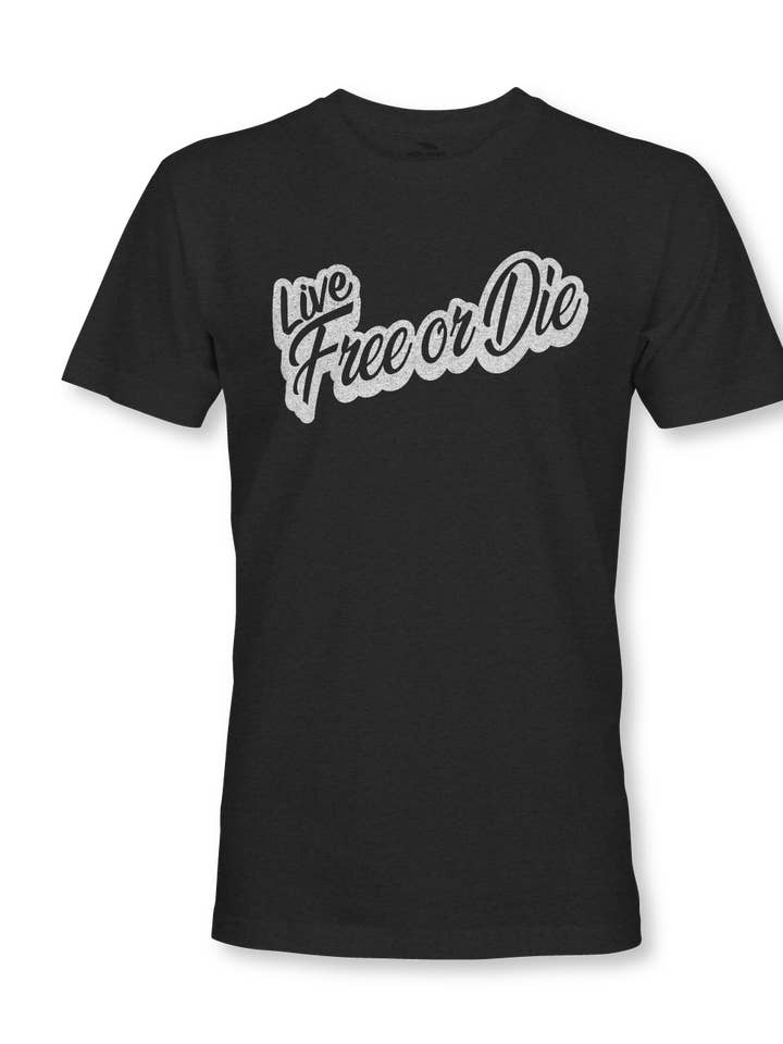 Live Free or Die Print T-Shirt for wholesale by Iron Hawk Safe
