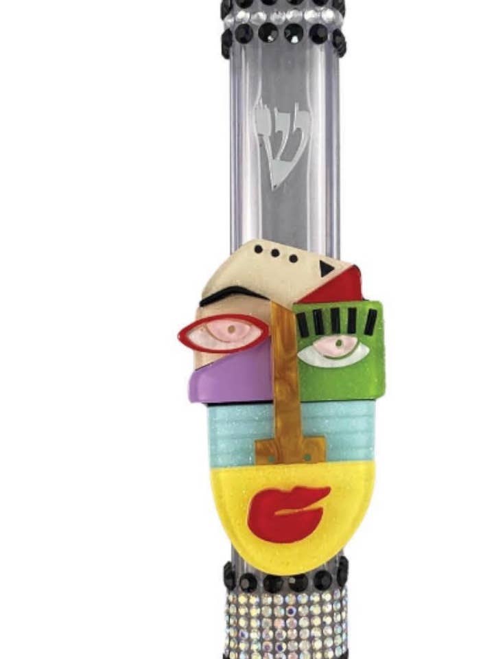 Estojo de Mezuzá de Acrílico e Strass por atacado de Eclectic Judaica