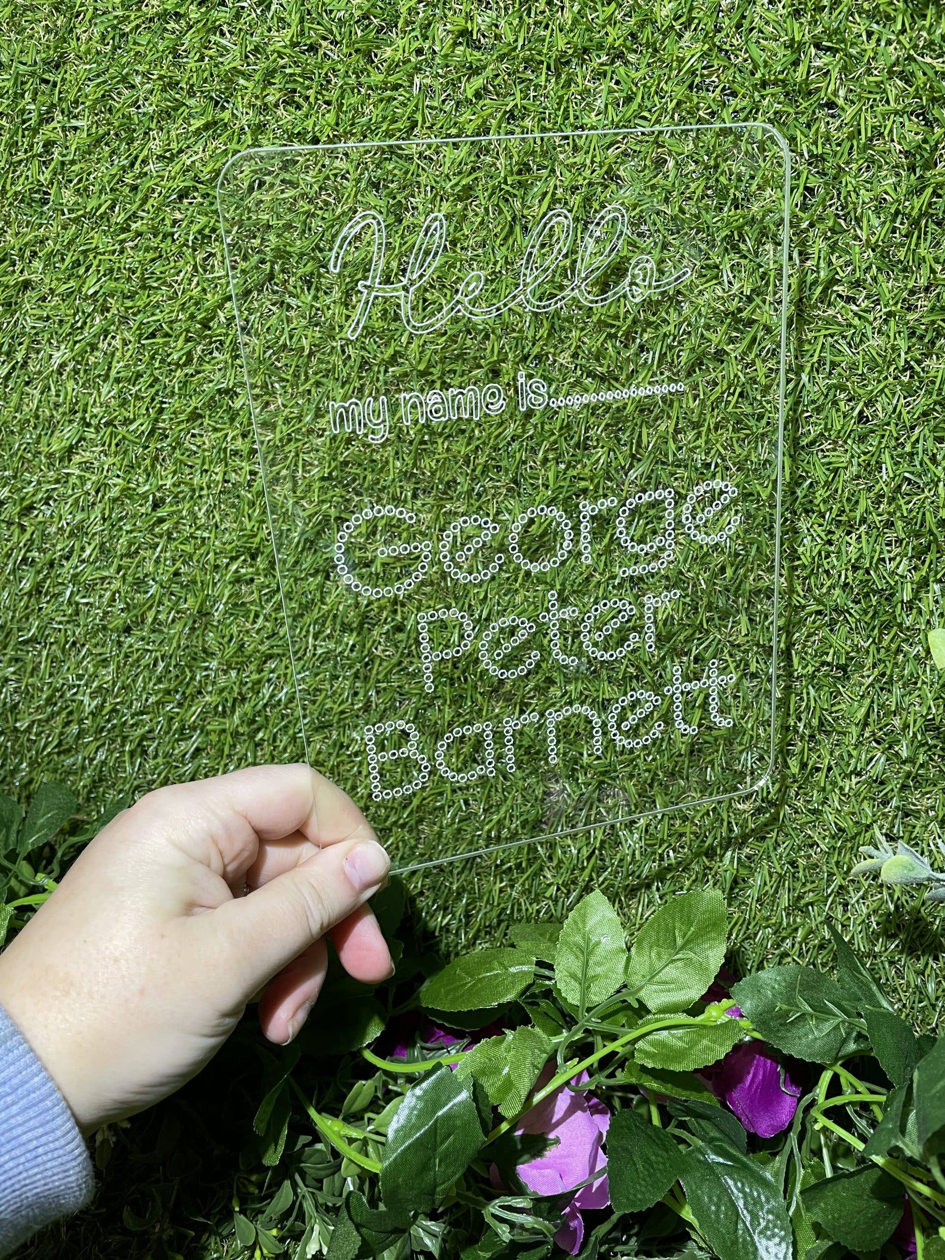 manchester laser cuts – wholesale Chalkboard – Write Your Name Acrylic Board0