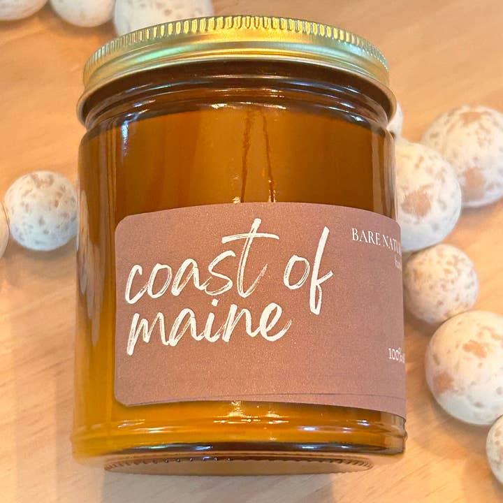 Bare Natural Soap Co - Wholesale Jar/Filled Candle - Coast of Maine | Luxury Soy Candles | Maine Made1
