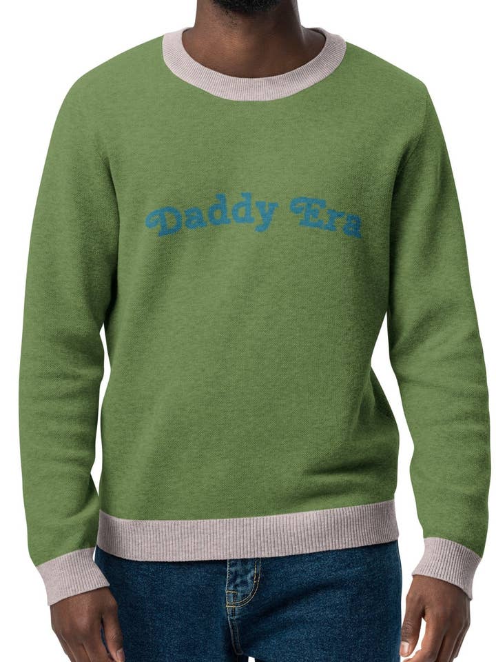 Unisex Jacquard Crewneck Knitted Sweater Classic Fit - Daddy Era for wholesale by JUX