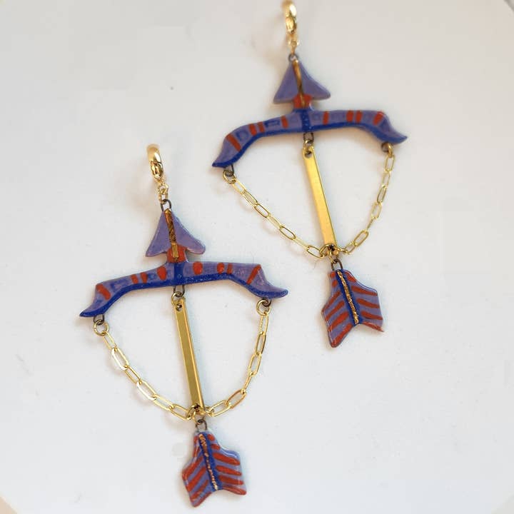 Sagittarius Statement Earrings for wholesale by Crown & Heart