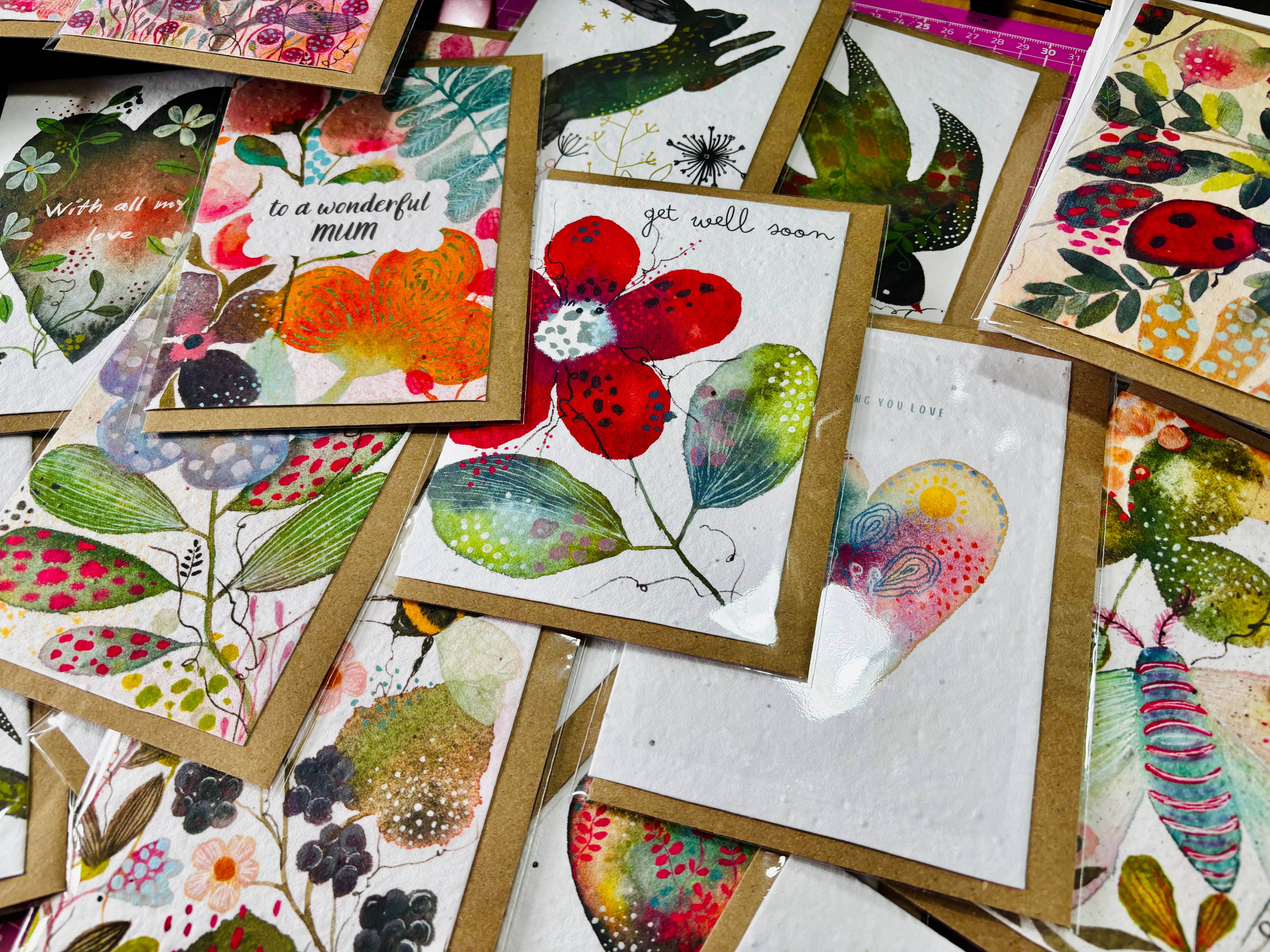 Erika's Whimsical Art – wholesale Birthday card – Plantable  Seed Paper Birthday Moth Card, Blank Inside 14