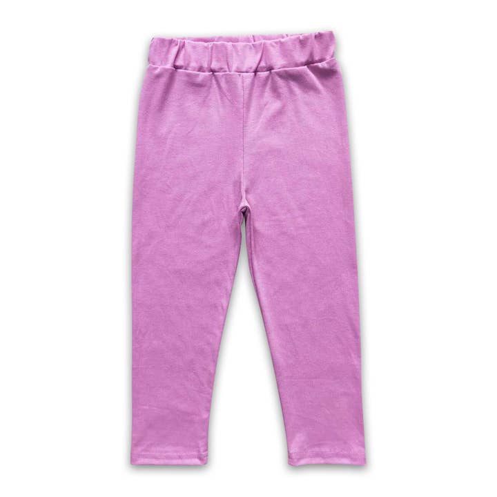 Leggings pour bébés filles en coton lavande pour la vente par Yawoo Garments