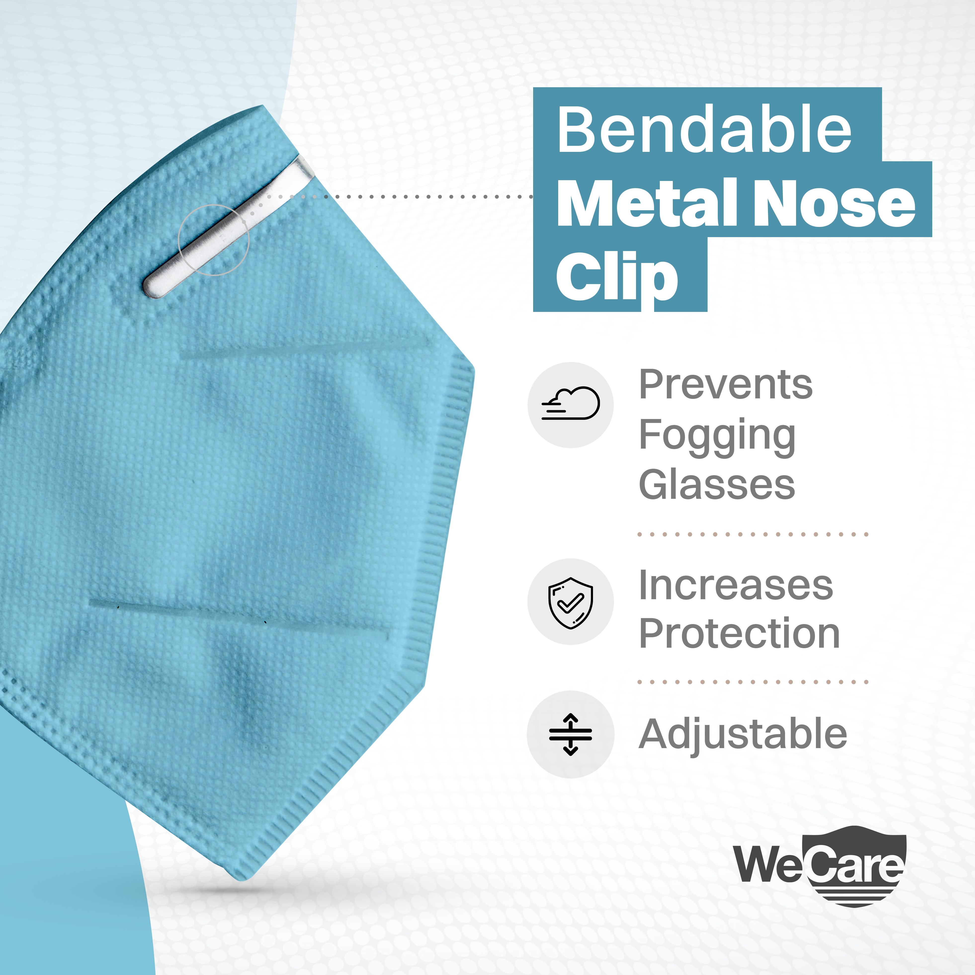 ShopHomeMed - Wholesale Protective Face Mask/Shield - WeCare Individually Wrapped Blue KN95 Mask - 20 Pack3