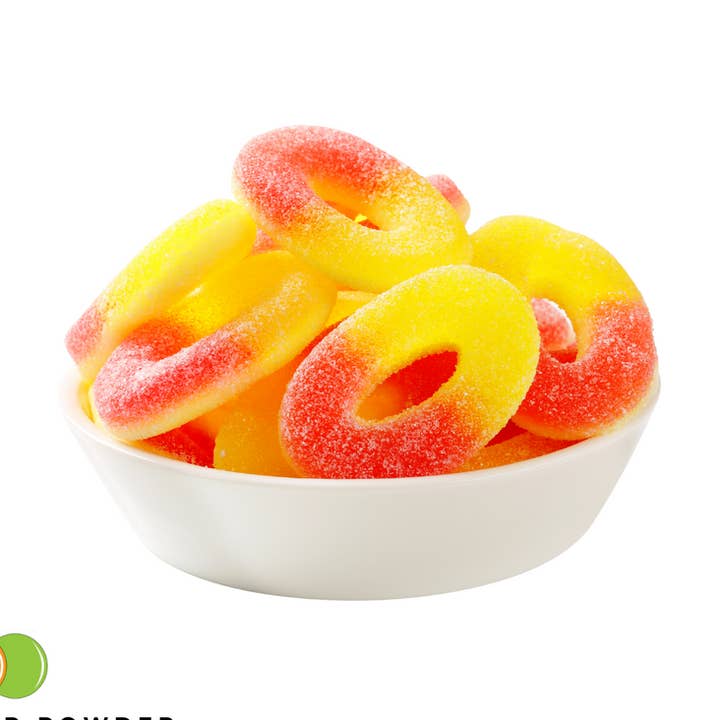 Polvo de Sabor a Caramelos de Anillos de Melocotón para venta al por mayor de OOOFlavors.com