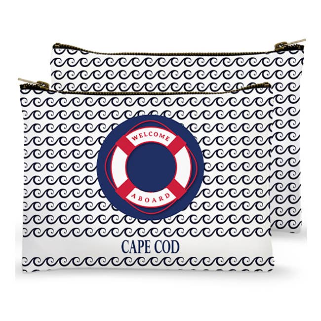 Sac à fermeture éclair - Bienvenue à bord (Nom Drop) pour la vente par Mariasch Studios