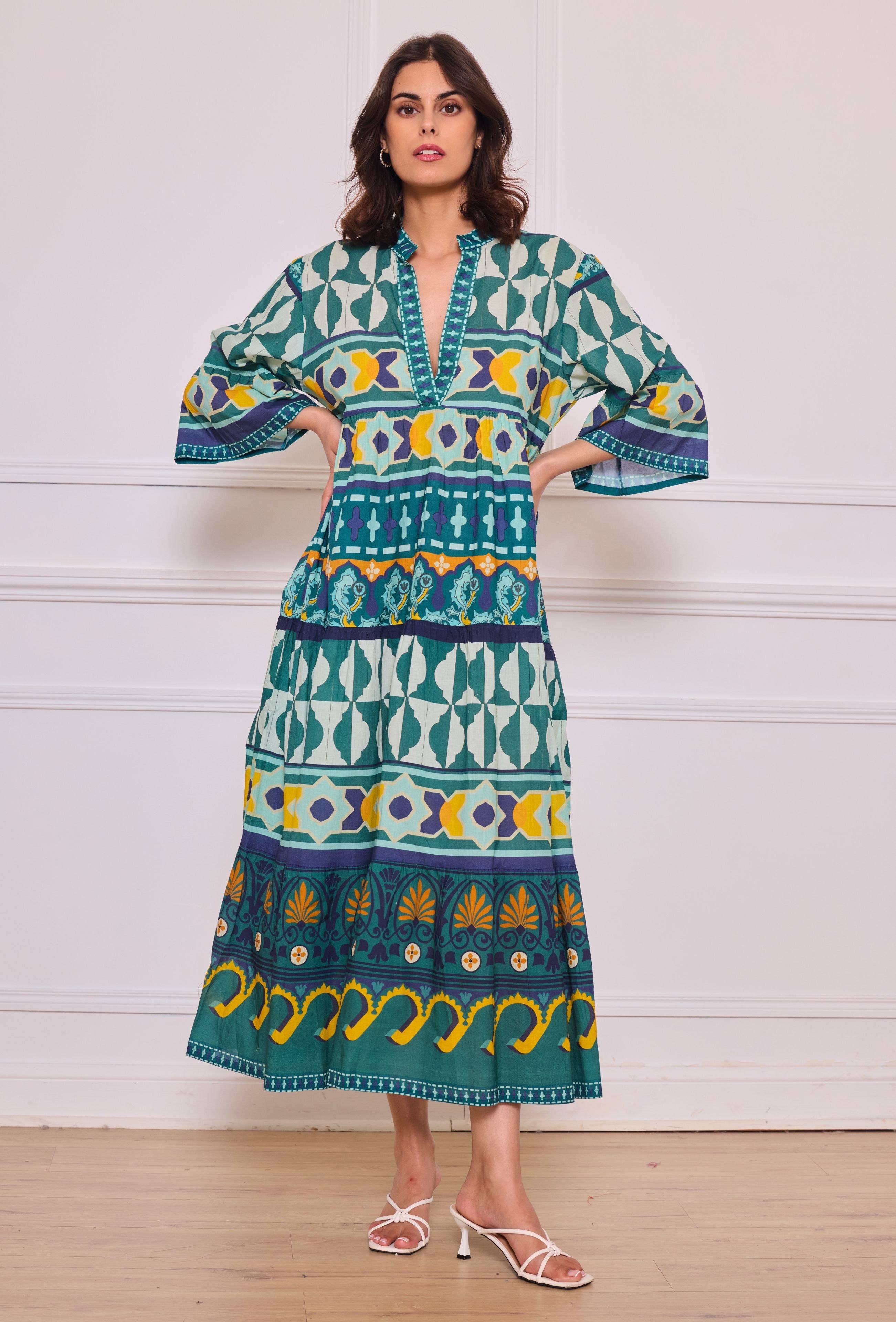 IP  Long batik cotton dress - Orice for wholesale on Faire0