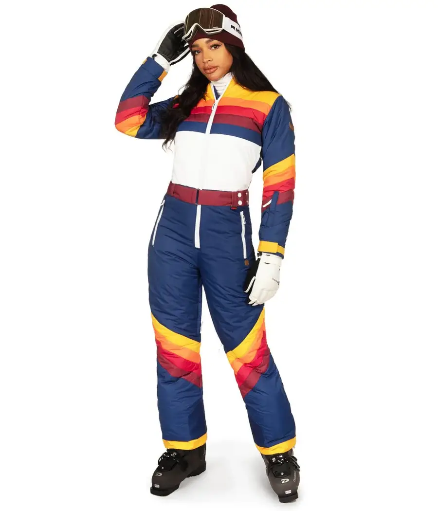 Tipsy Elves - Wholesale Ski Suit - Women's - Vintage Freestyle Snow Suit - Women's Striped Ski Suit3