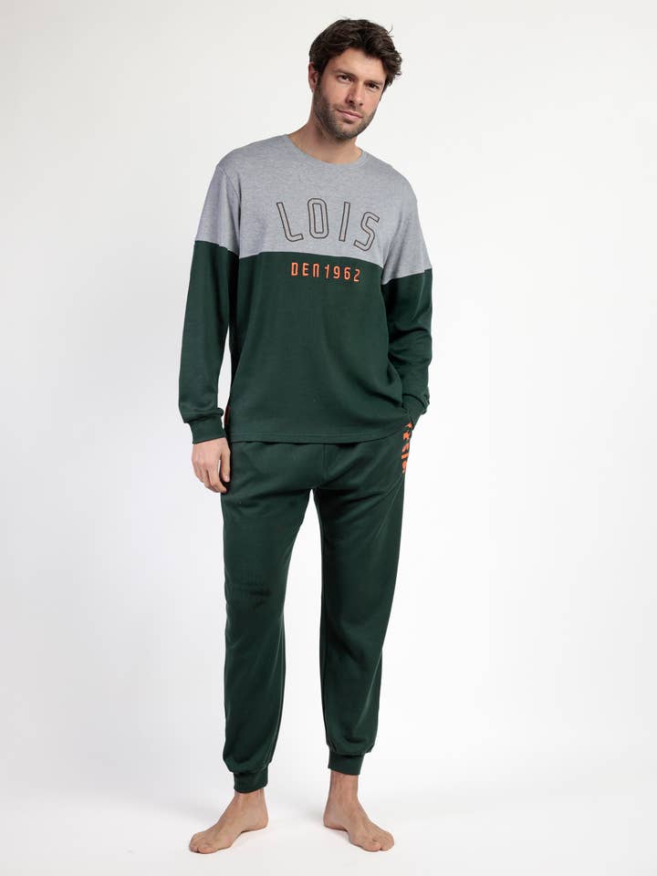 LOIS Pijama Manga Comprida Peças Den1962 para Homem por atacado de ADMAS